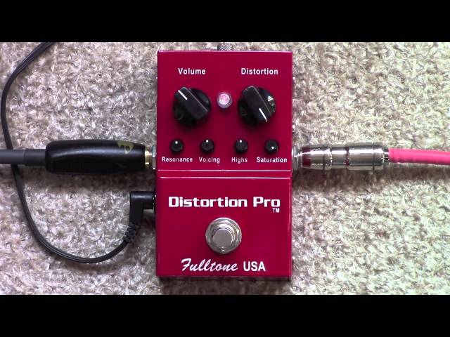 Fulltone Distortion Pro Distortion Pedal Demo - YouTube