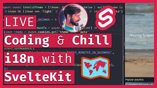i18n 🗺️ Internationalisation / Localisation with SvelteKit 🤖🔴 LIVE Coding & Chill News