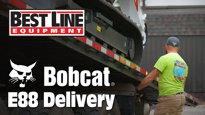 Customer Delivery of NEW Bobcat E88 Compact Mini Excavator