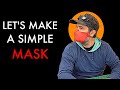 How to Make a Simple  Leather Mask - Free Pattern Giveaway