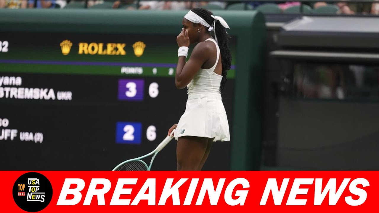 Gauff disappointed by Wimbledon loss but won't dwell on it