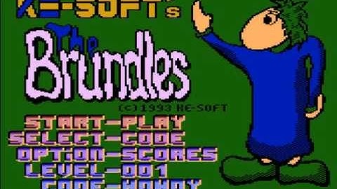 Atari 800 Lemmings port - The Brundles (levels 01 to 35)