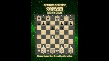 Petrov Defense | Aggression Costs Game | Chess Openings | Chess Tricks