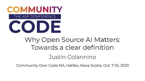 Keynote: Why open source AI matters: towards a clear definition