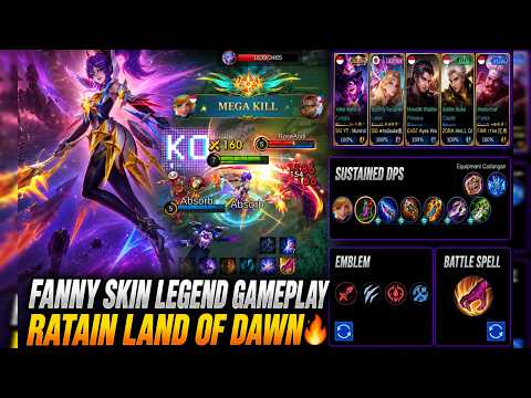 FANNY SKIN LEGENDS GAMEPLAY EASY WIN CUY‼️ HIGHLIGHT MOBILE LEGENDS BANG BANG