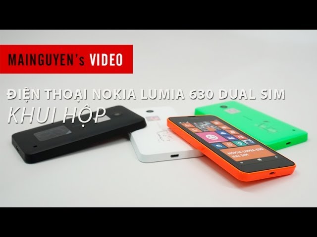 Khui hộp điện thoại Nokia Lumia 630 Dual Sim - www.mainguyen.vn