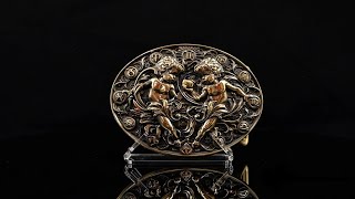 Brass belt buckle “Gemini”
