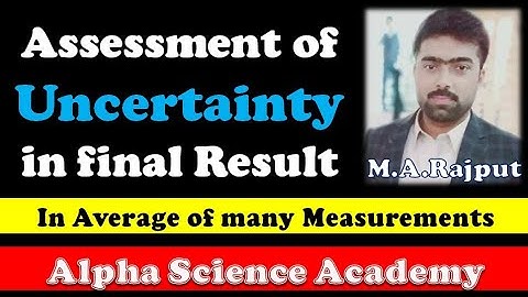 How to find uncertainty in Average Values?