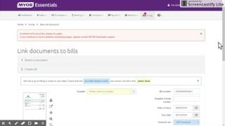 Using the Intray function (Smart Bills) in MYOB Essentials