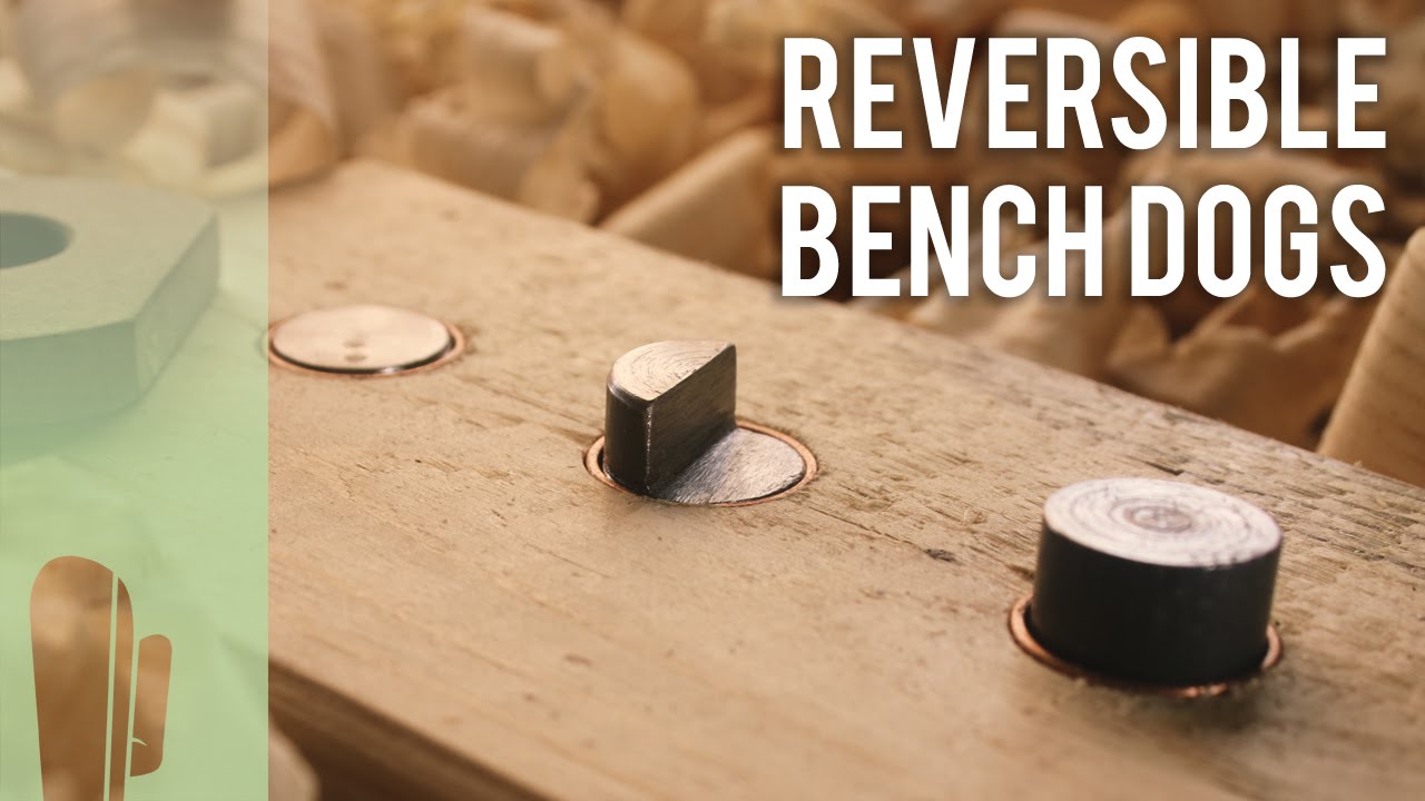 How to make reversible bench dogs - YouTube