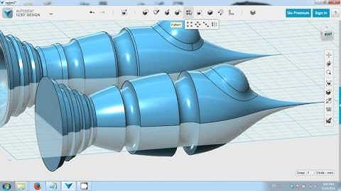 Autodesk 123D - Revolve tutorial - Part 4
