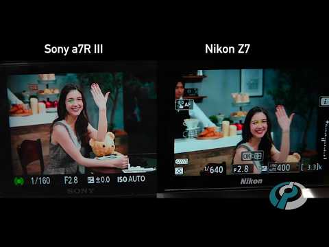 Nikon Z7 Eye Detection AF compared to Sony a7R III by DPReview.com