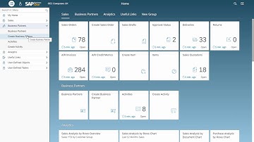 Web Client   Managing Business Partners and Items in SAP Business One, version for SAP HANA 1