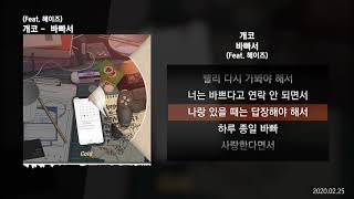 개코 - 바빠서 (Feat. 헤이즈)ㅣLyrics/가사