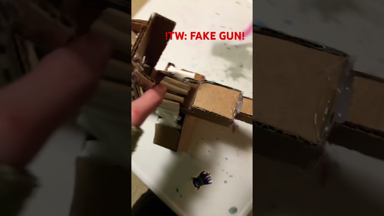 cardboard machine gun 