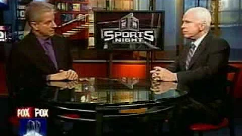 Senator John McCain on with Jude LaCava for Fox 10 SportsNight