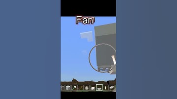 how to make fan in Minecraft #shorts #newshorts