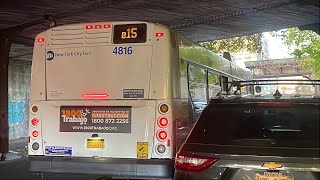MTA NYCT: B15 Bus Ride From Lefferts Blvd-Airtrain Station To Linden Blvd