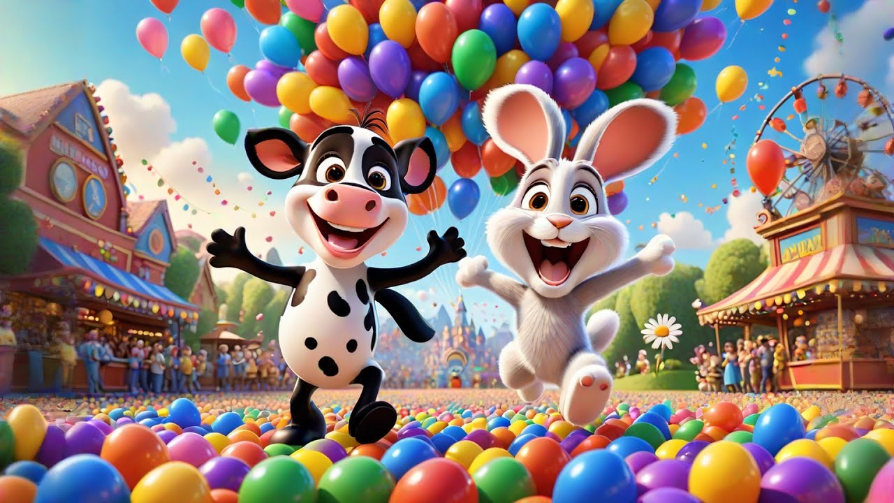 Moo Moo Cow’s Jellybean Dance | Fun Farm Song for Kids | Sing Along Adventure