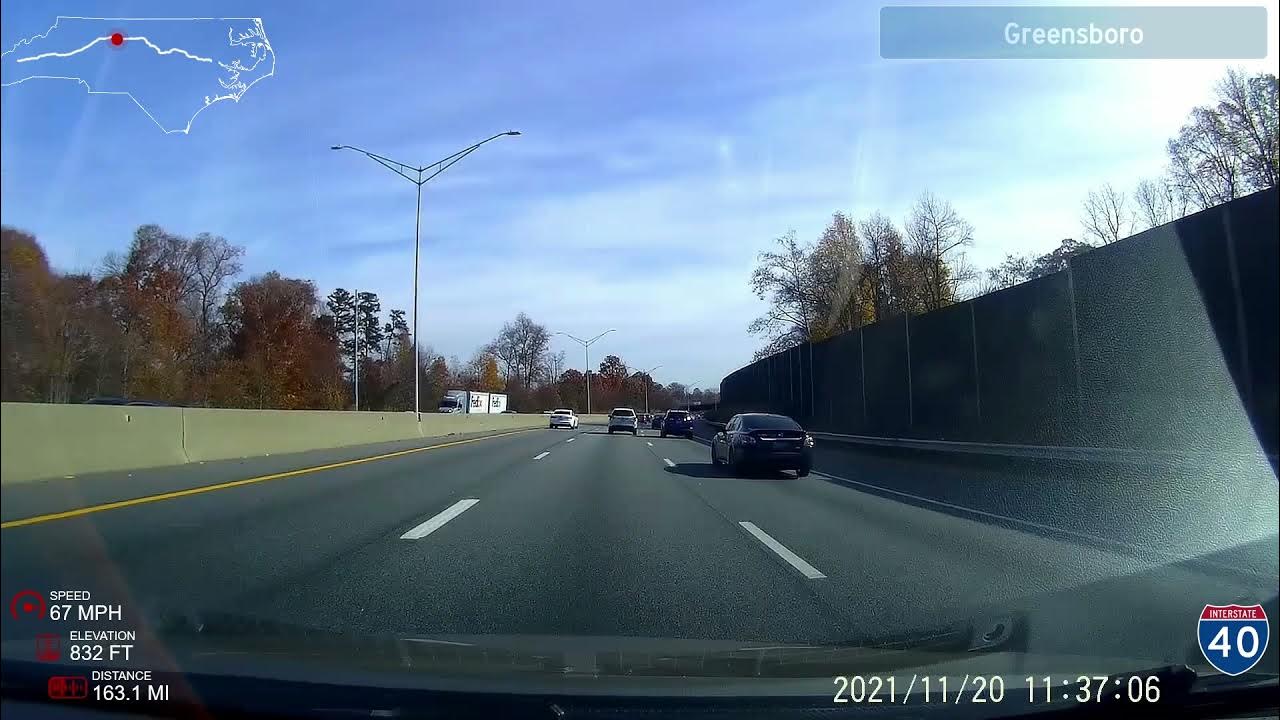 Timelapse Asheville NC to Greenville NC YouTube