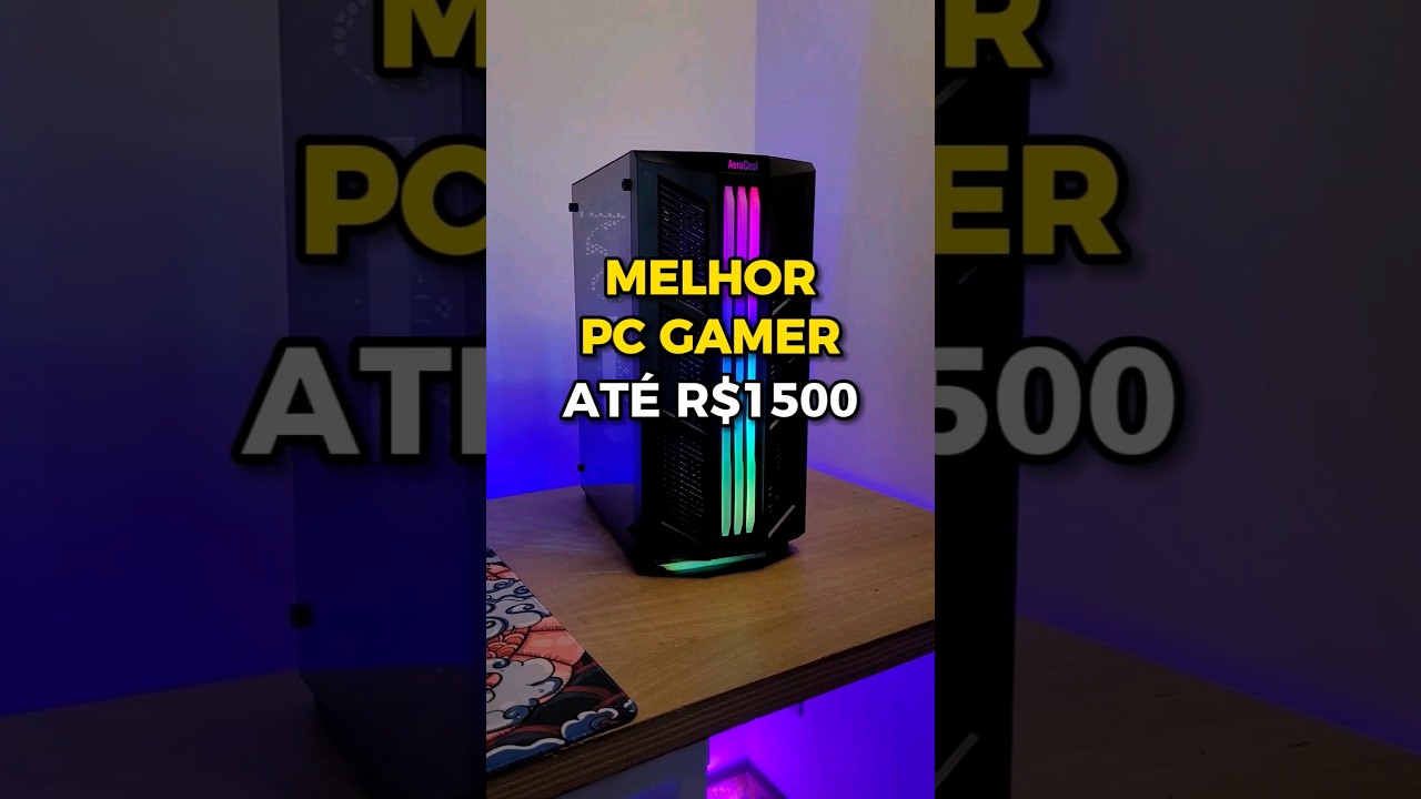 MELHOR PC GAMER ATÉ 1500 REAIS EM 2024!