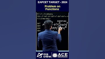 #eapcet2024 | #problems on #functions #mathematics #eapcetpreparation | #aceonline
