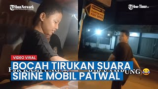 Viral, Video Bocah SMP Asal Bekasi Tirukan Suara Sirine Mobil Patwal Polisi, Ini Ceritanya
