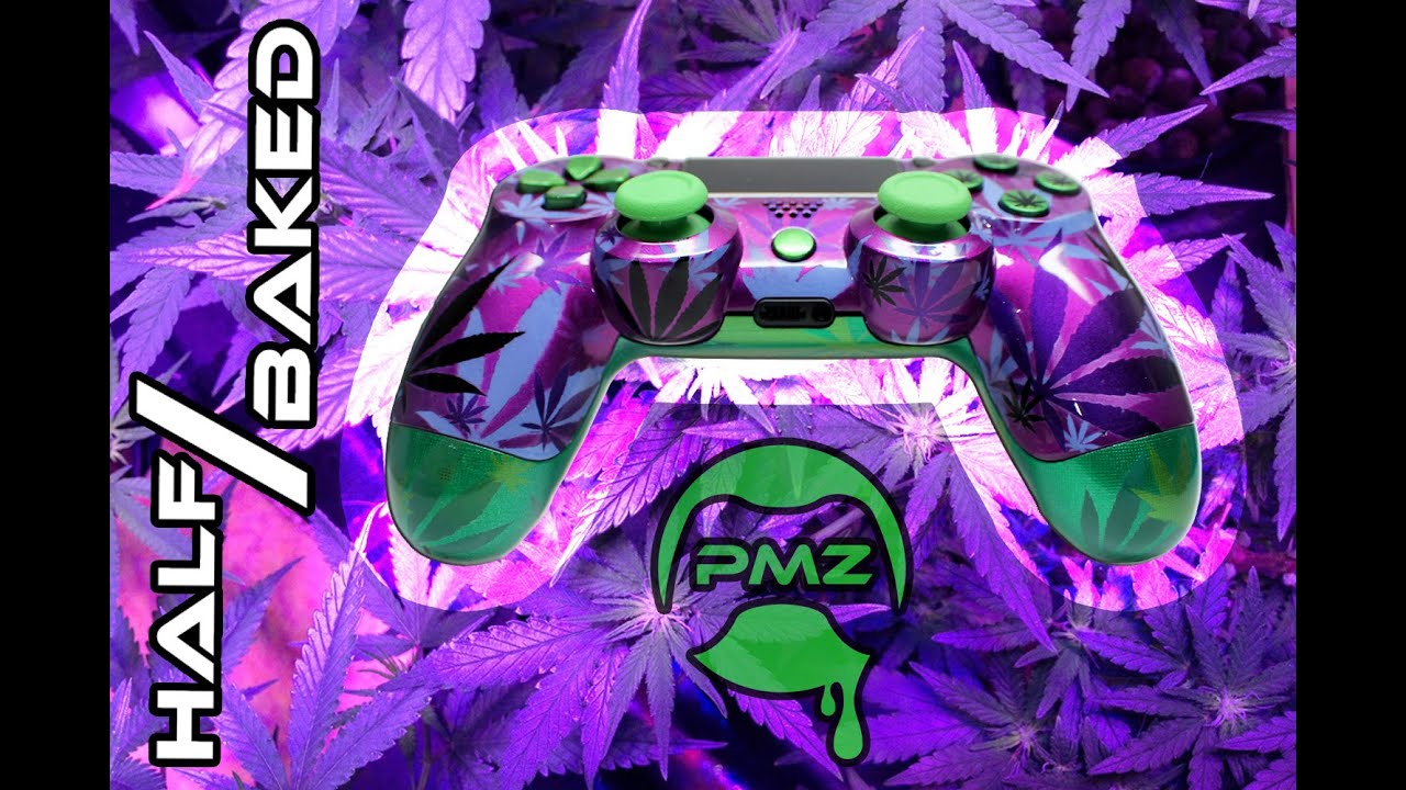 Half / Edition Weed Camo PS4 Hand Airbrushed by - YouTube