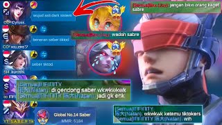 KETIKA TOP GLOBAL SABER😱 DIKATAIN WAJAH ASLI DARK SYSTEM SAMA TIM SENDIRI, 🤬SAMPAI KELUAR EMOSI