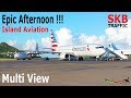 Awesome Traffic !!! Lynden L-100, Kalitta 727-200F, American 738, Insel Air MD-82...@ St. Kitts