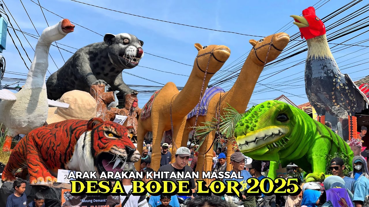 Full Arak arakan Khitanan Massal Desa BODE LOR 2025‼️Plumbon Cirebon 