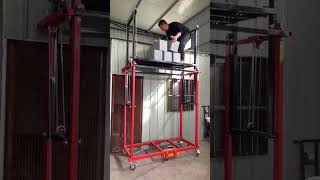 Motorized scaffolding, electric scaffolding system