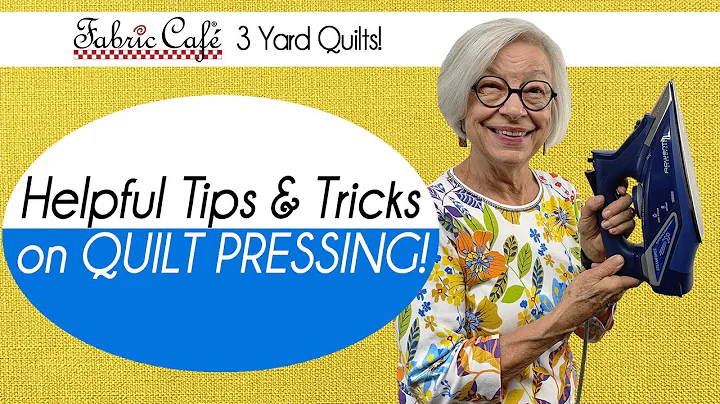Quilt Pressing Tips & Tricks with Donna Robertson!
