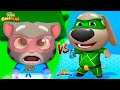 Talking Tom Gold Run VS Talking Tom Hero Dash - Gold Tom, Hero Ben Gameplay (Android, iOS)