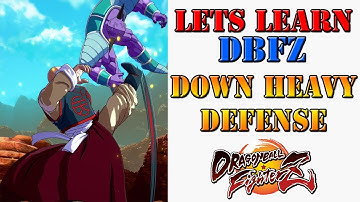 Lets learn DBFZ! - Using down+Heavy to defensively option select