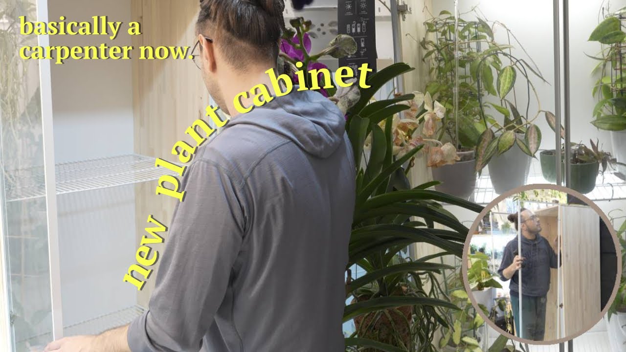 I made a plant cabinet from scratch 🔨🪴