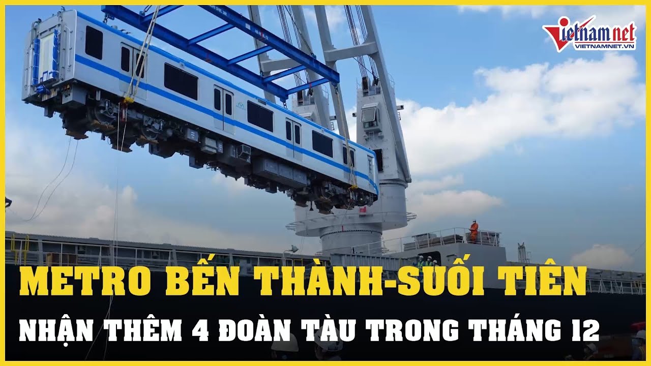4 đoàn tàu metro Bến Thành - Suối Tiên cập bến TP.HCM... - youtube