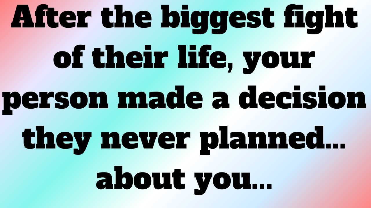 После самой большой ссоры в своей жизни ваш избранник принял решение... 💌 Послание Бога || Послан...