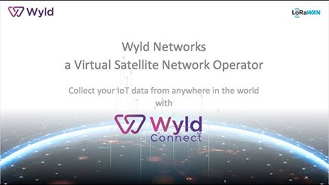 Wyld Connect - Satellite IOT