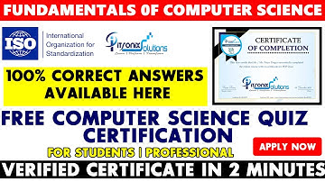 Fundamentals of Computer Science Free Certificate | Free Certification