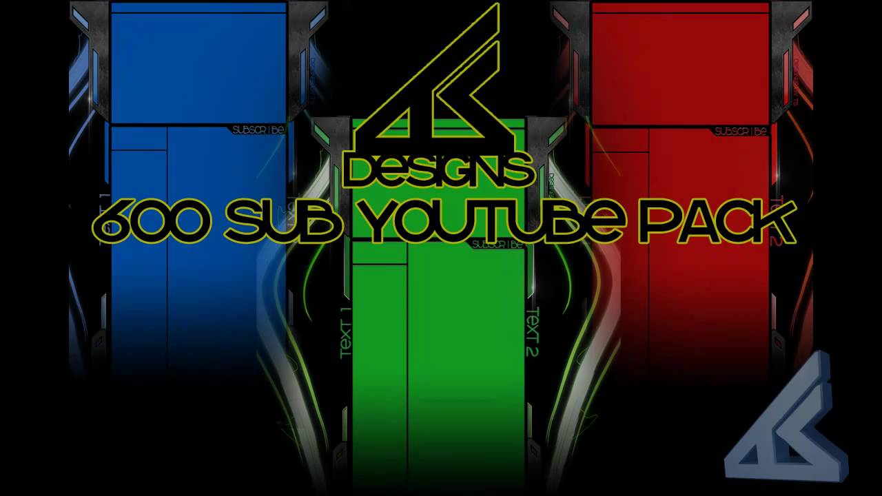 EsMods~TsDesigns~600 Sub Youtube PSD Pack