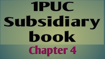 Chapter-4 subsidiary book (Kannada)