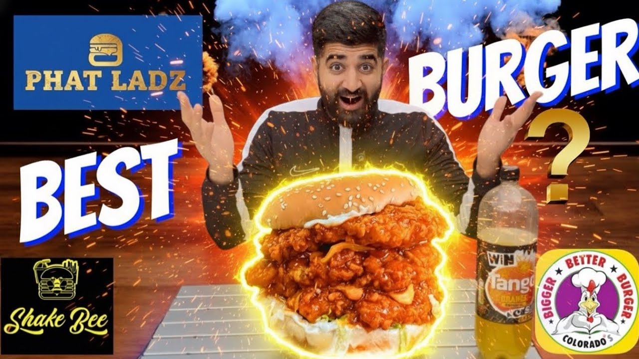 🔥 BEST SPICY BURGER in UK? 🍔 | Phat Ladz vs Shake Bee vs Colorado’s | Food Review 2025