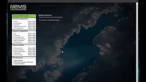 Quickly fix check-host-alive error in NEMS NConf after restoring backup.