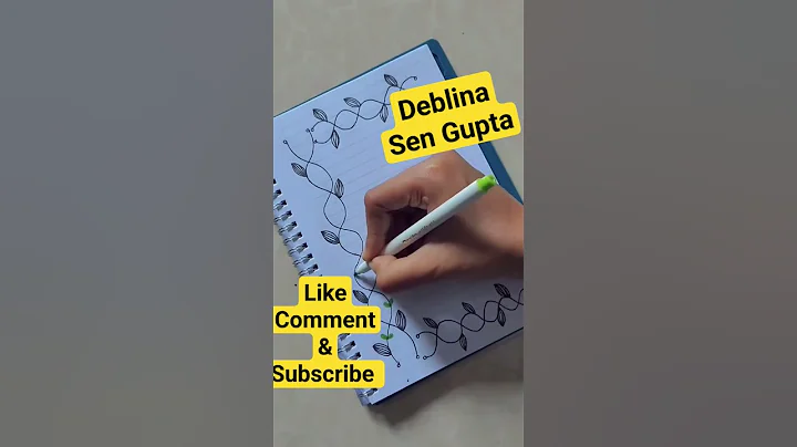 Border Designs || Assignment, Project, Notebook Cover Page Design #Shorts #art #trending