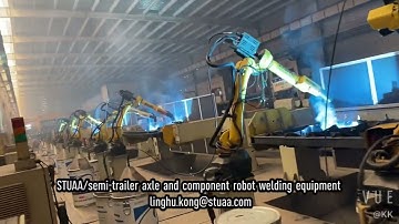 semi-trailer axle and component robot welding equipment