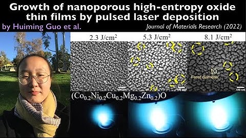 Huiming Guo: Growth of nanoporous high‑entropy oxide thin films by pulsed laser deposition