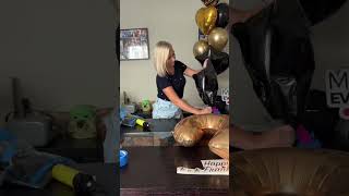 Balloon arrangement for 50th birthday