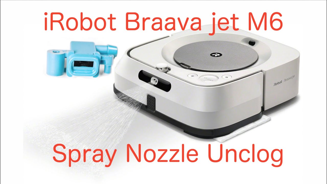 iROBOT Braava Jet M6 Spray Nozzle Cleaning or Replacement Made Easy 