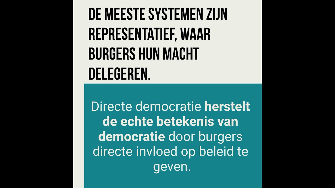 WAT IS HET VERSCHIL TUSSEN DEMOCRATIE EN DIRECTE DEMOCRATIE 